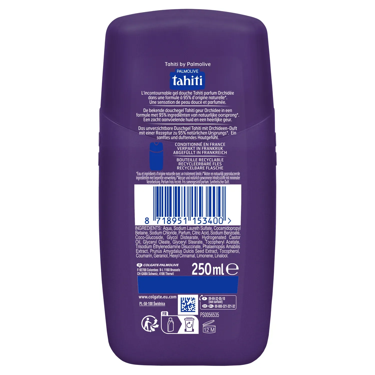 Gel douche Relaxant Orchidée TAHITI