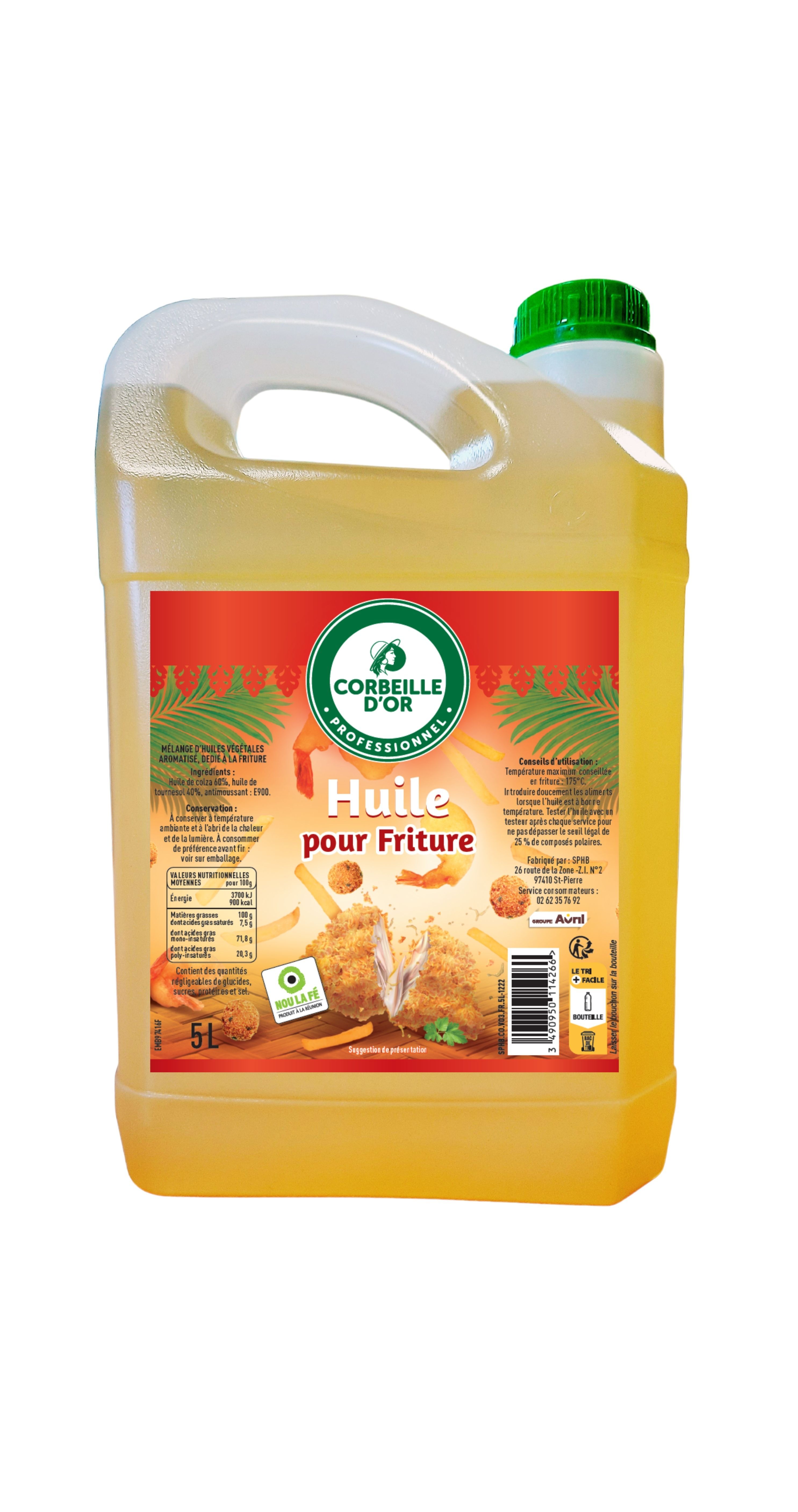HUILE SPECIAL FRITURE CORBEILLE D'OR 5L