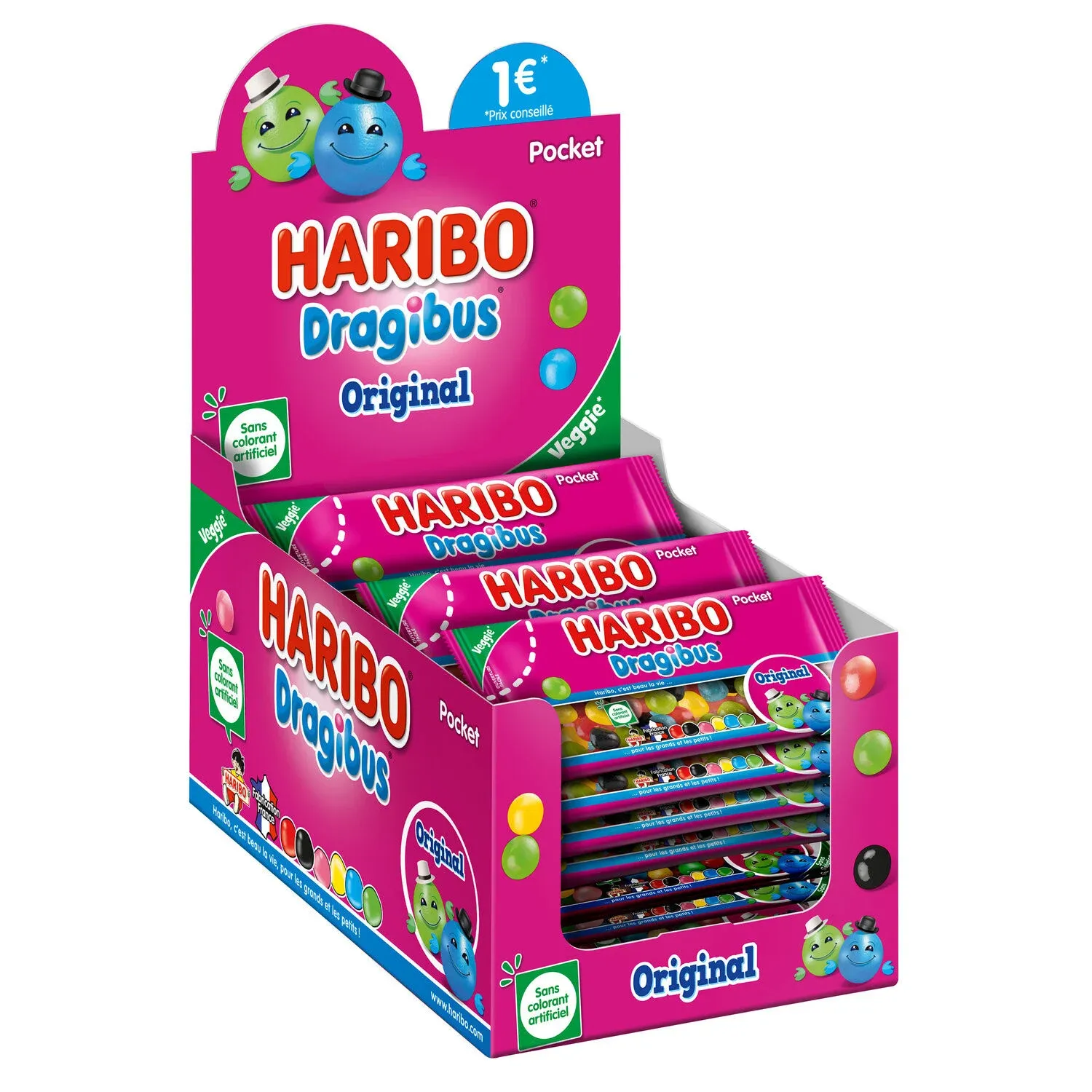 Bonbons Dragibus pock veggie HARIBO