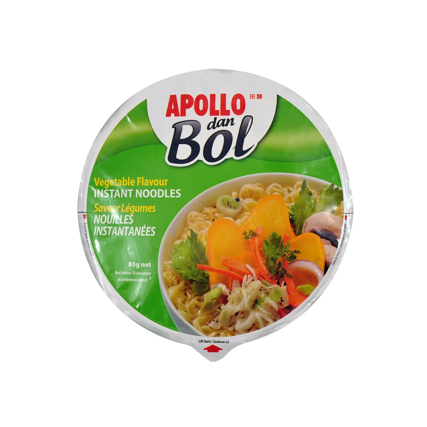 Nouilles dan bol saveur légumes Ile Maurice APOLLO