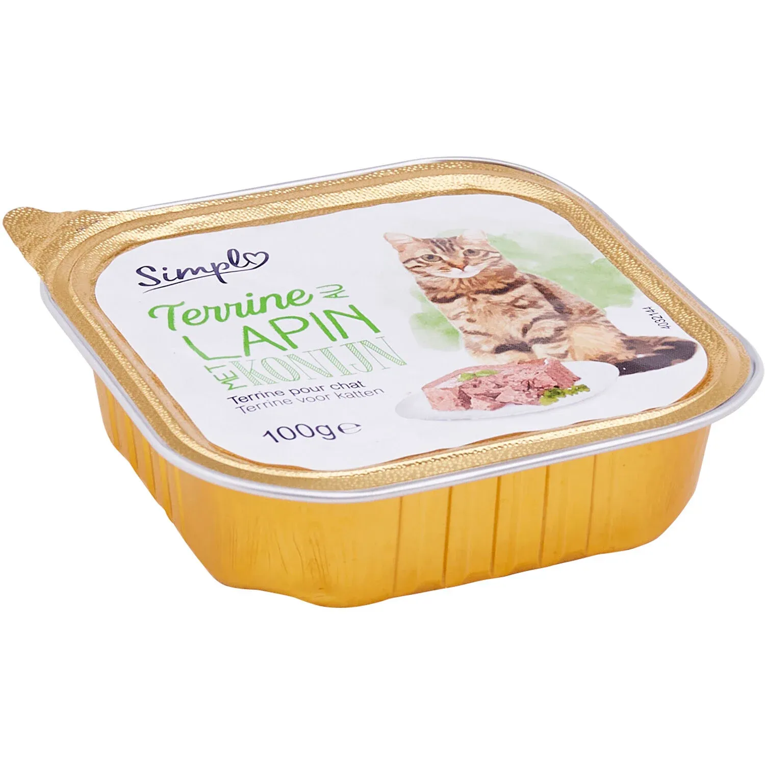 Pâtée Pour Chat Adulte En Terrine Lapin SIMPL