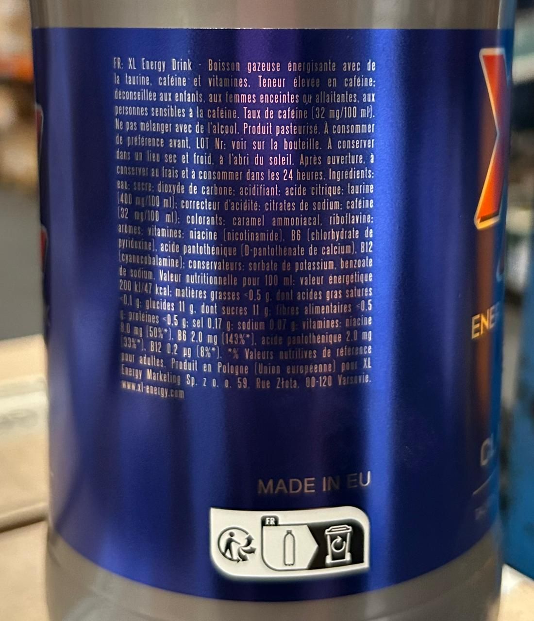 XL ENERGY CLASSIC 1L