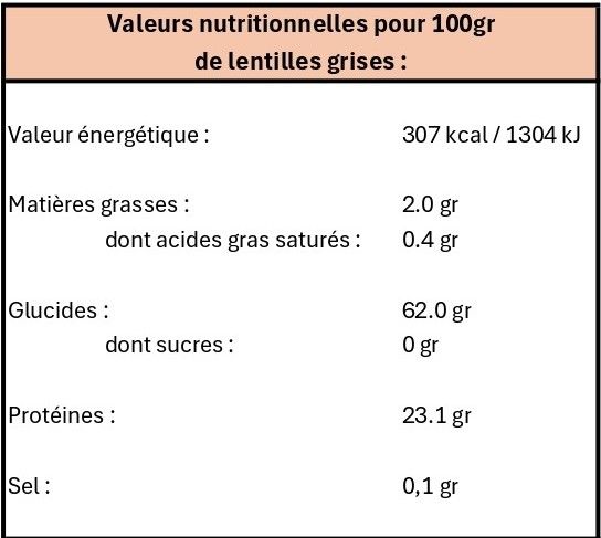 Lentille grise