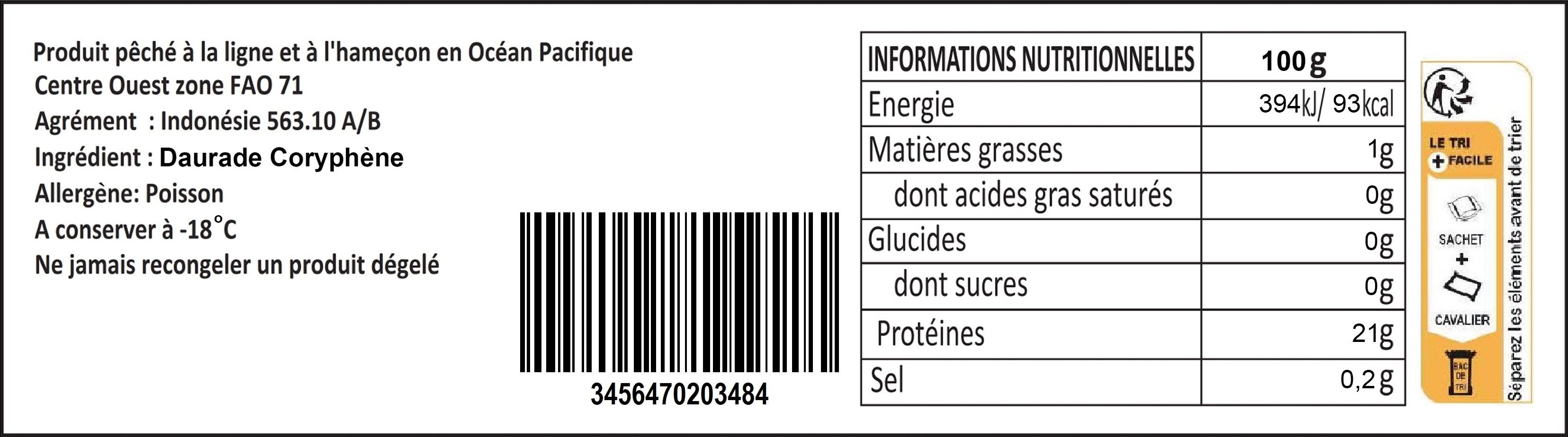 Filet de dorade 360G