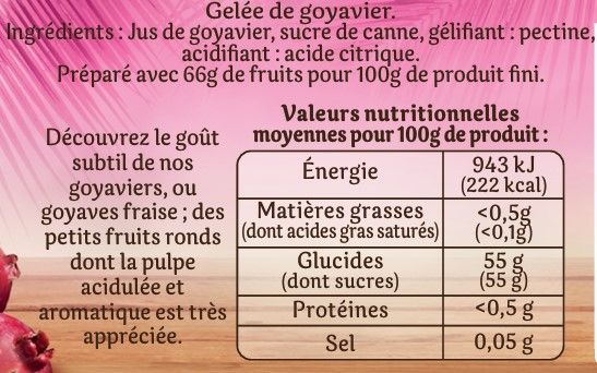 GELEE GOYAVIERS 250G