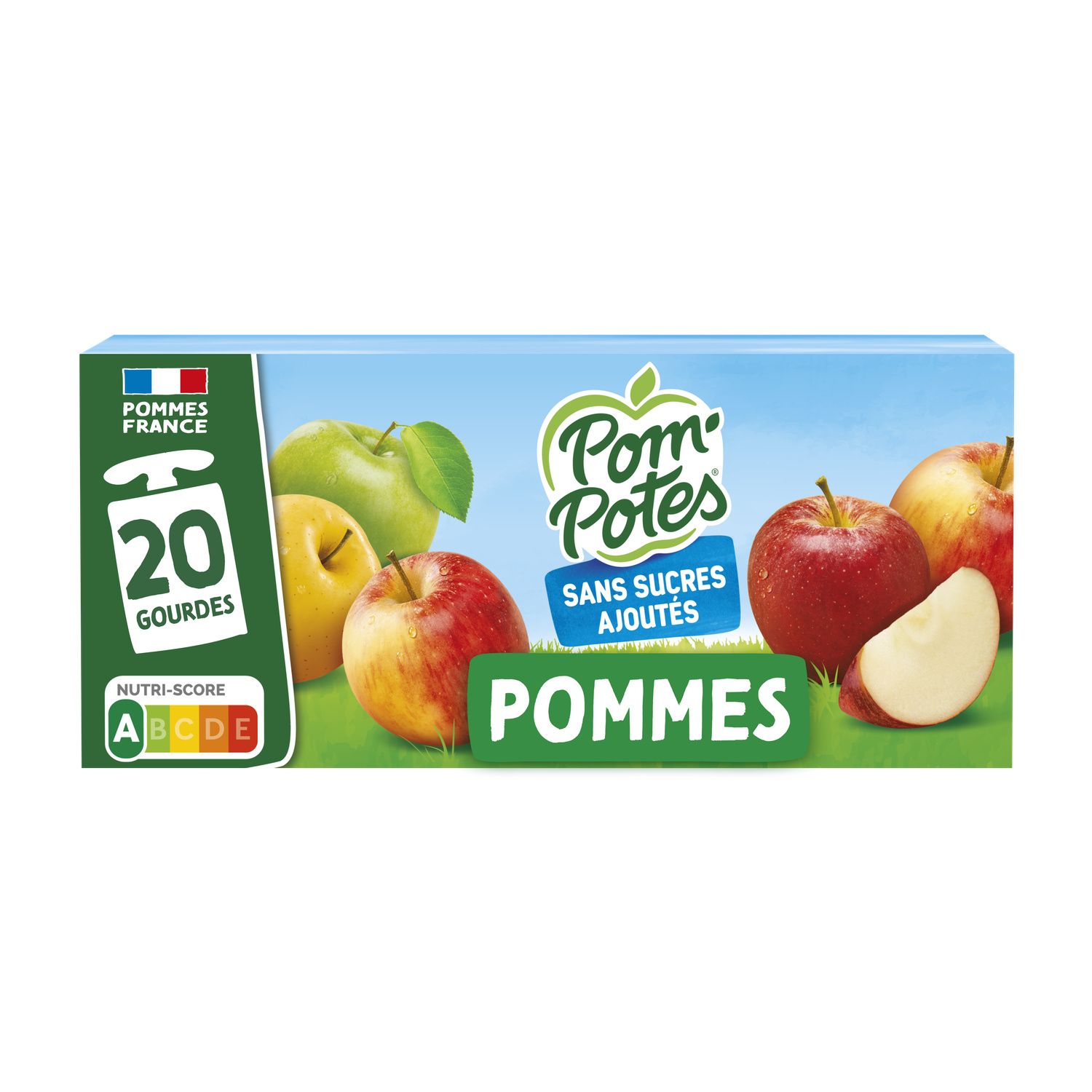 Compotes pomme nature sans sucres ajoutés POM'POTES