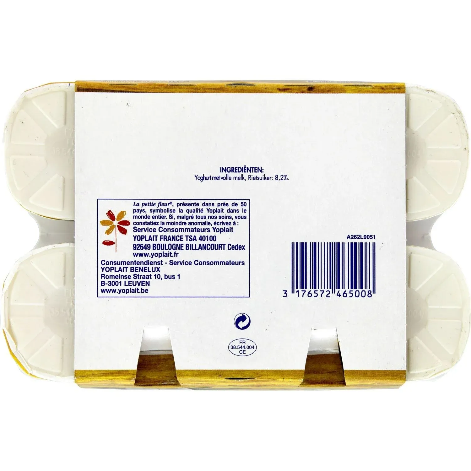 Yaourts Nature sucré au sucre de canne YOPLAIT