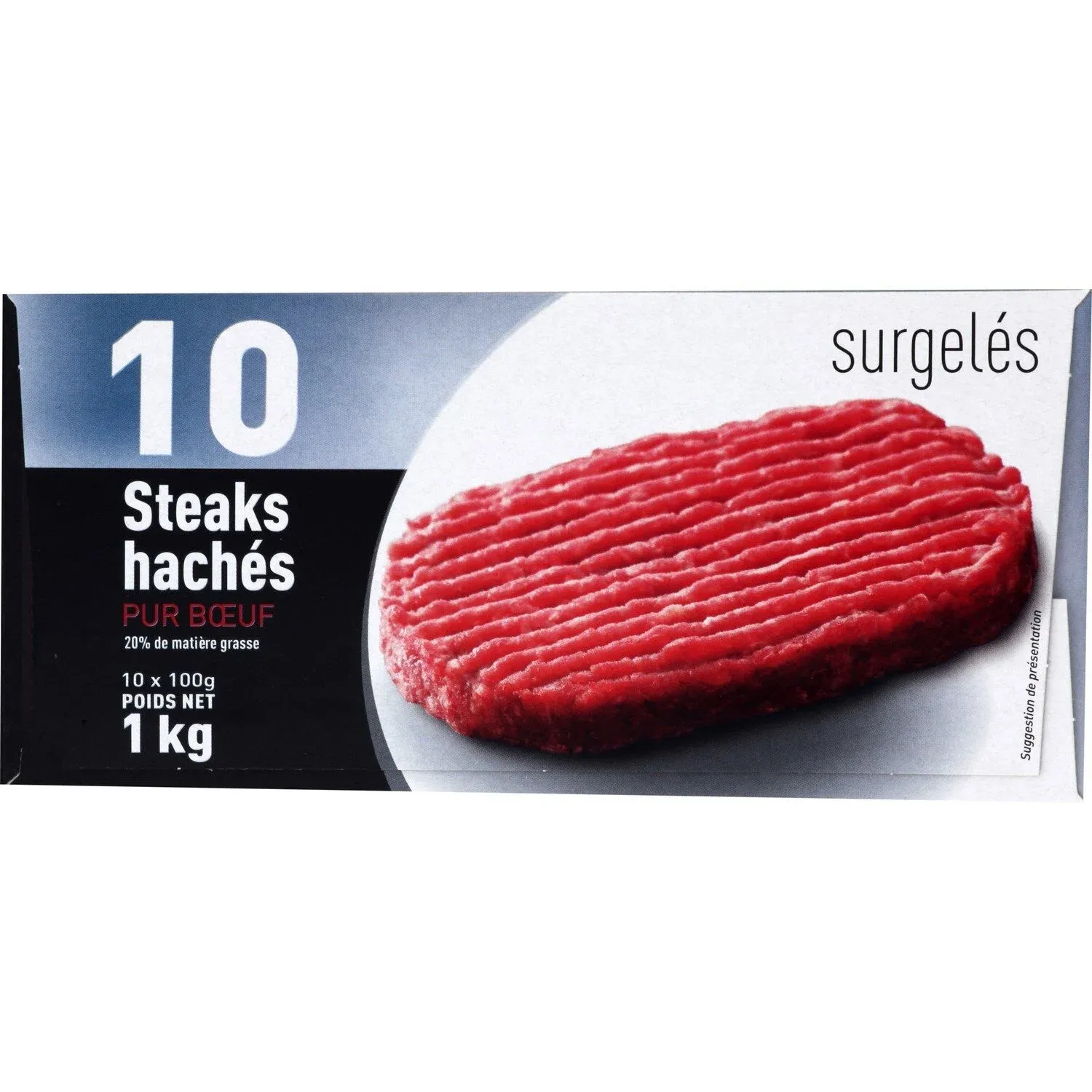 Steak haché pur bœuf 20% MG