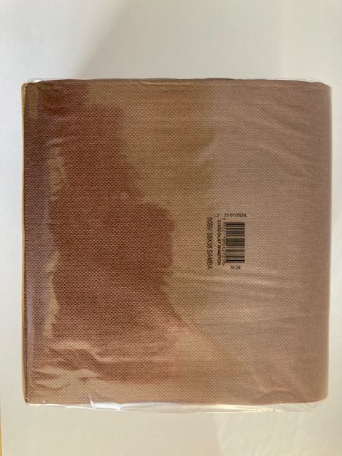 SERVIETTE SAMBA CHOCOLAT 38X38 2 PLIS - CART/24 PAQTS DE 50 (X1200)