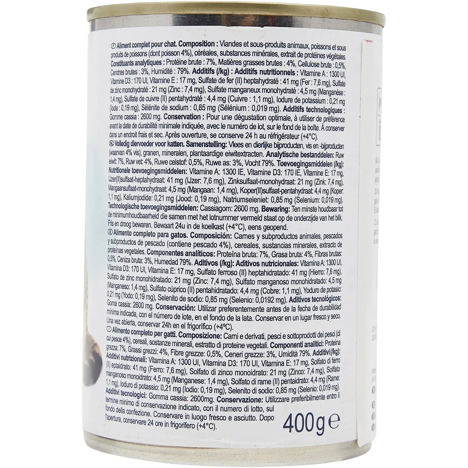 Pâtée Pour Chat Adulte Poisson PP BLANC