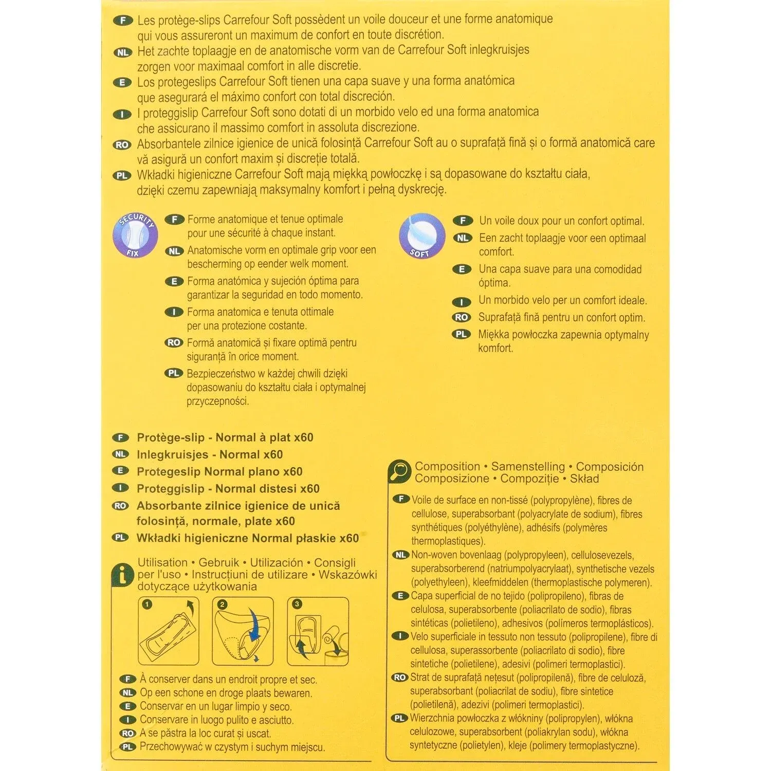 Protège-slips Normal Voile Douceur CARREFOUR SOFT