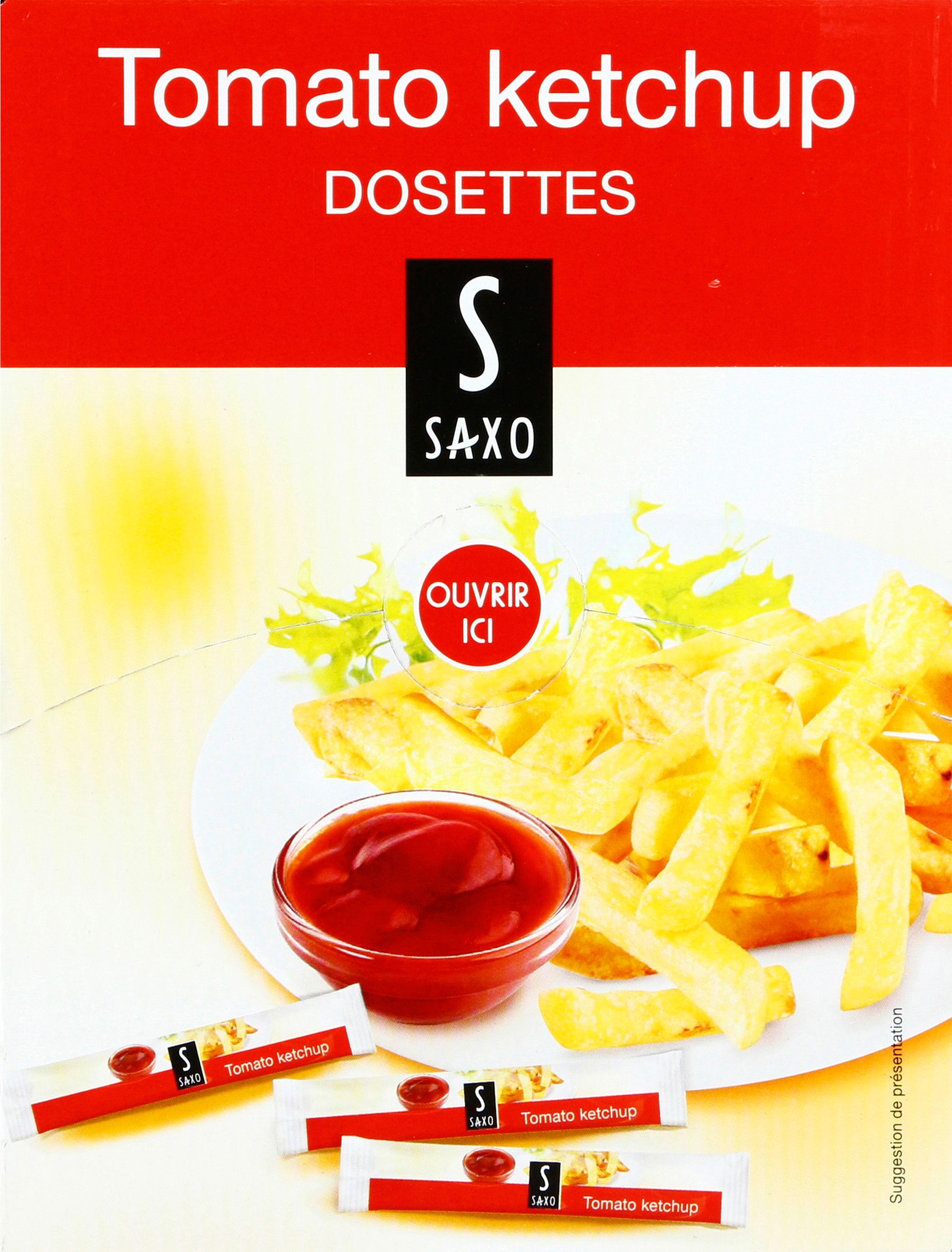 Sticks ketchup Saxo 100 × 10 g