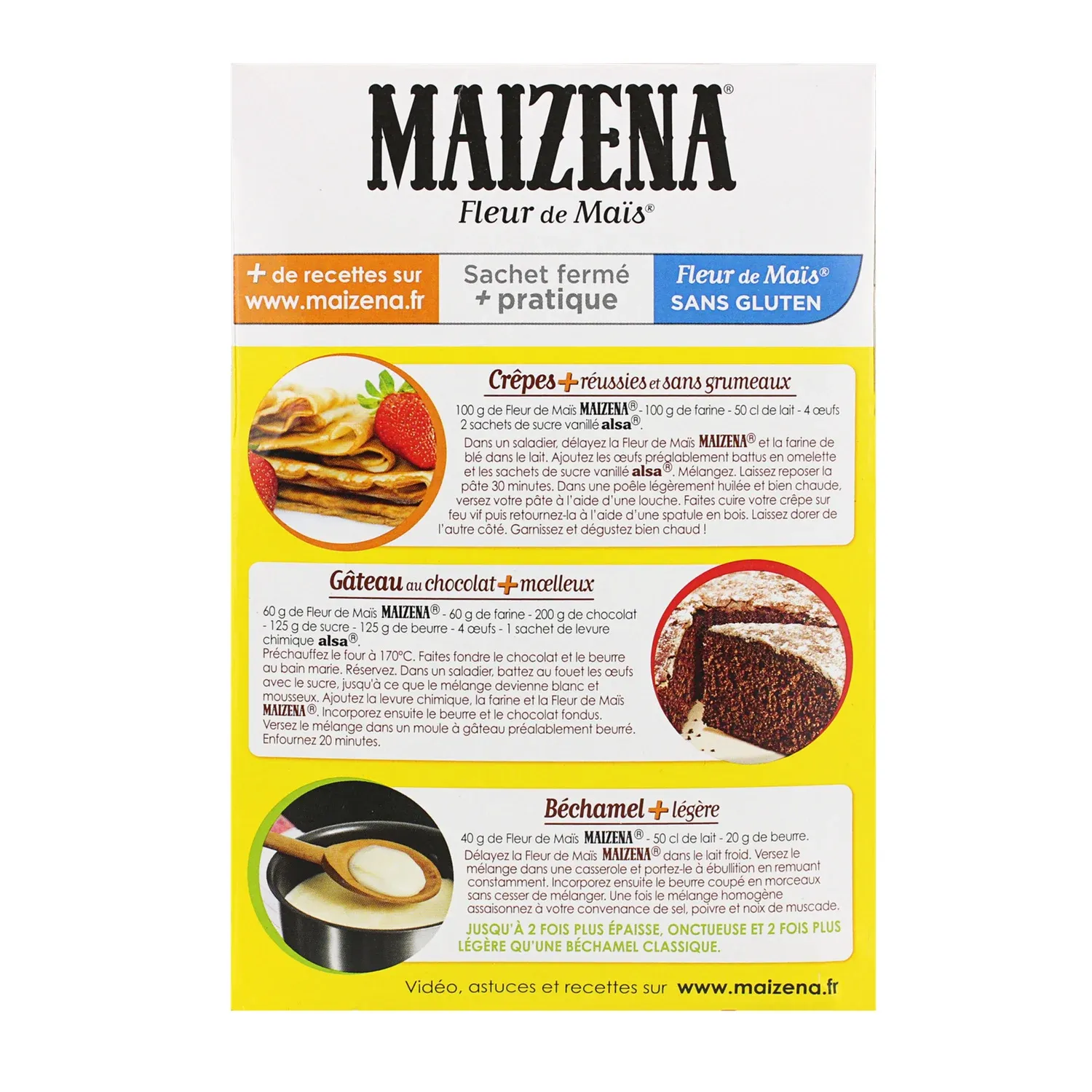 Fleur de Maïs Sans Gluten MAIZENA