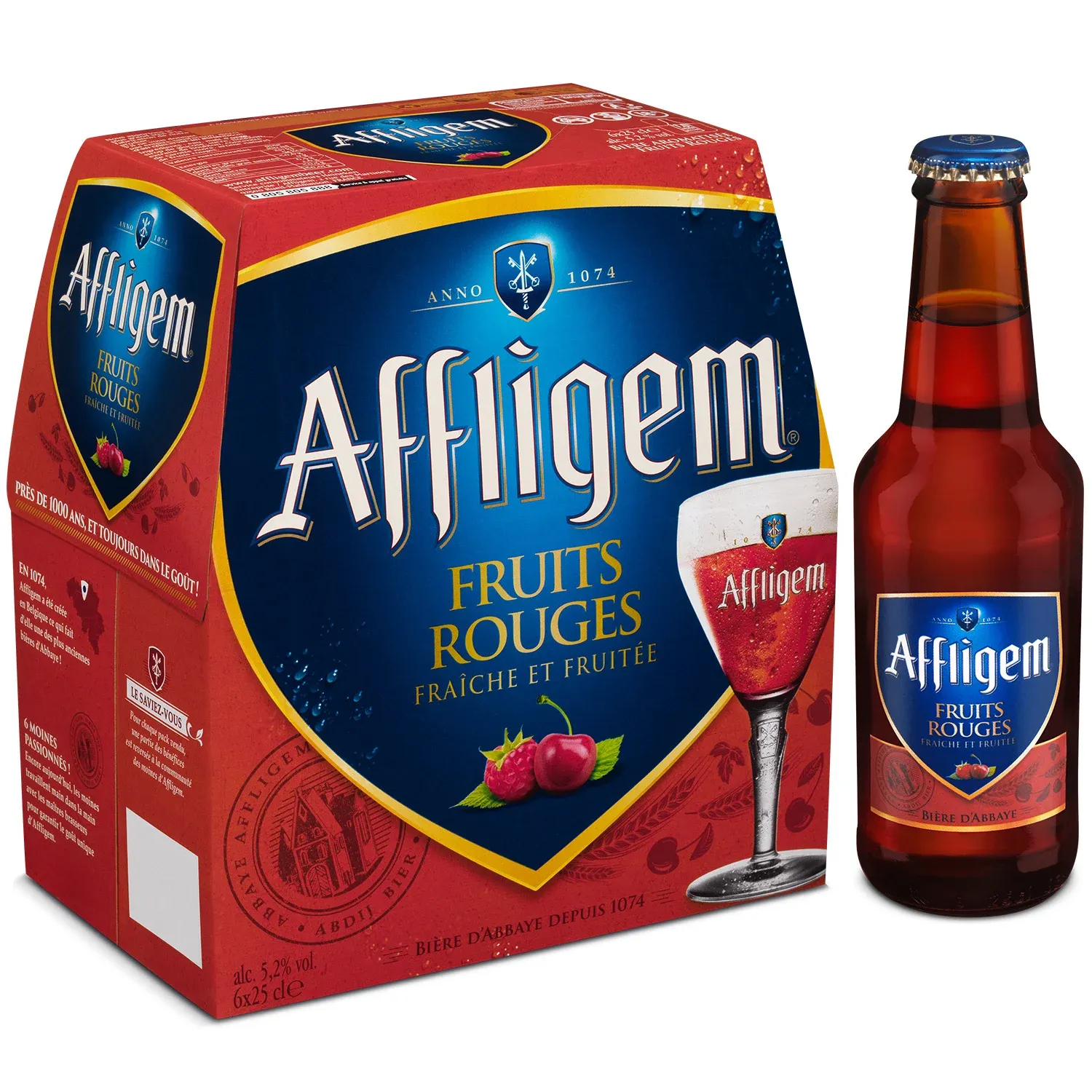Bière Aromatisée aux Fruits Rouges D'Abbaye 5,2% AFFLIGEM