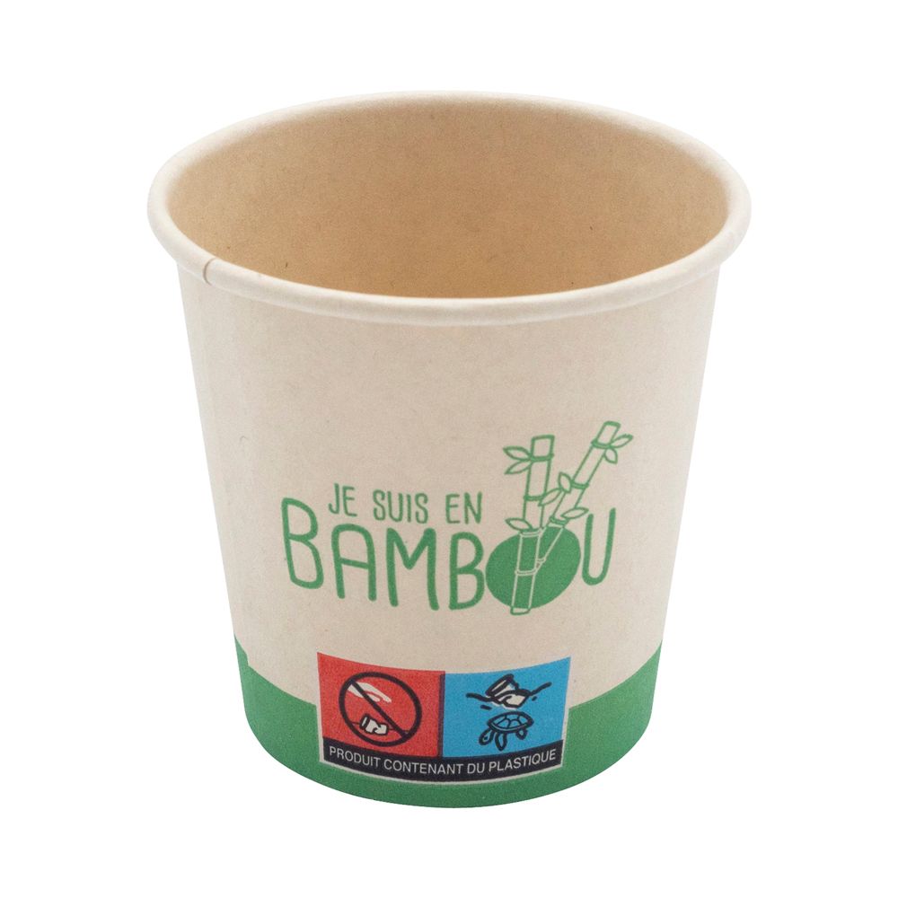 GOBELET BAMBOU 4OZ 10CL20 LOTS DE 50