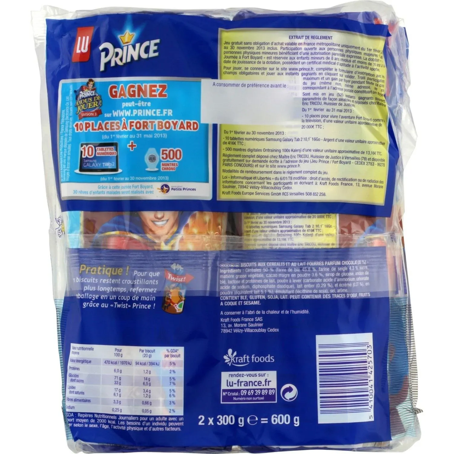 Biscuits chocolat PRINCE