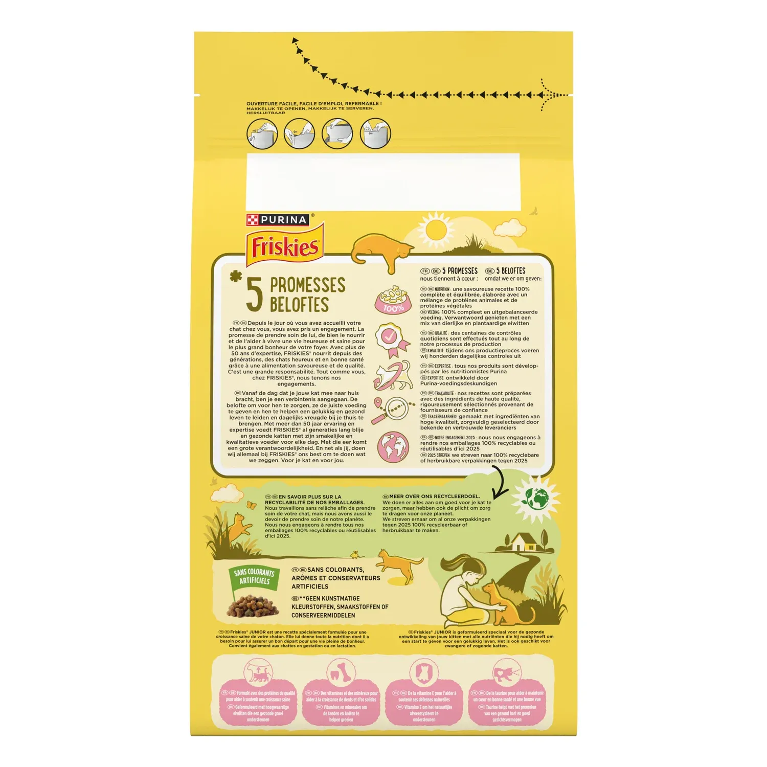 Croquettes Pour Chat Junior Poulet Dinde Légume FRISKIES