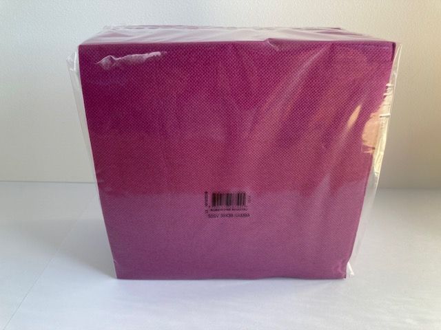SERVIETTE SAMBA AUBERGINE 38X38 2 PLIS - CART/24 PQTS DE 50 (X1200)
