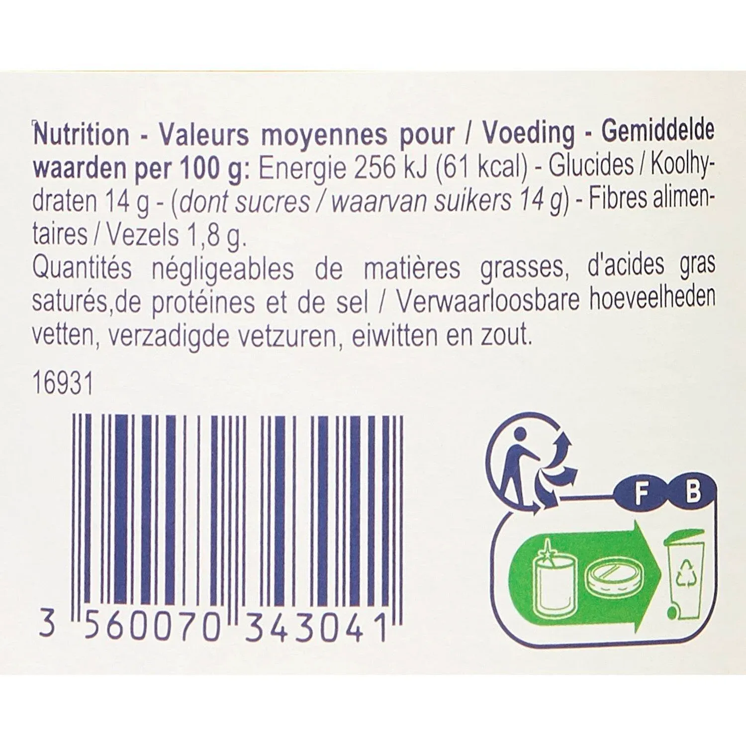 Compote de pommes allégée en sucres