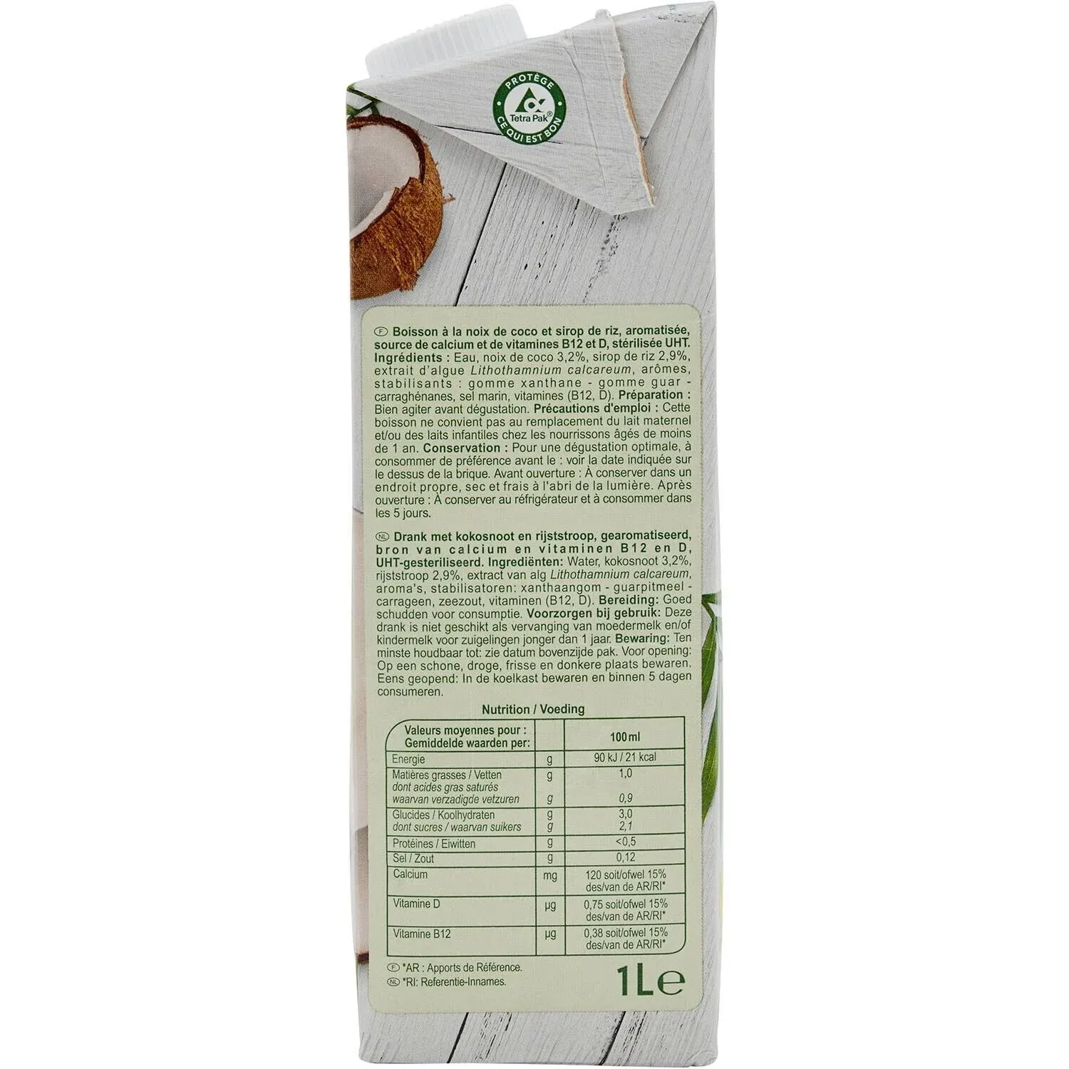 Boisson coco végétal CARREFOUR SENSATION