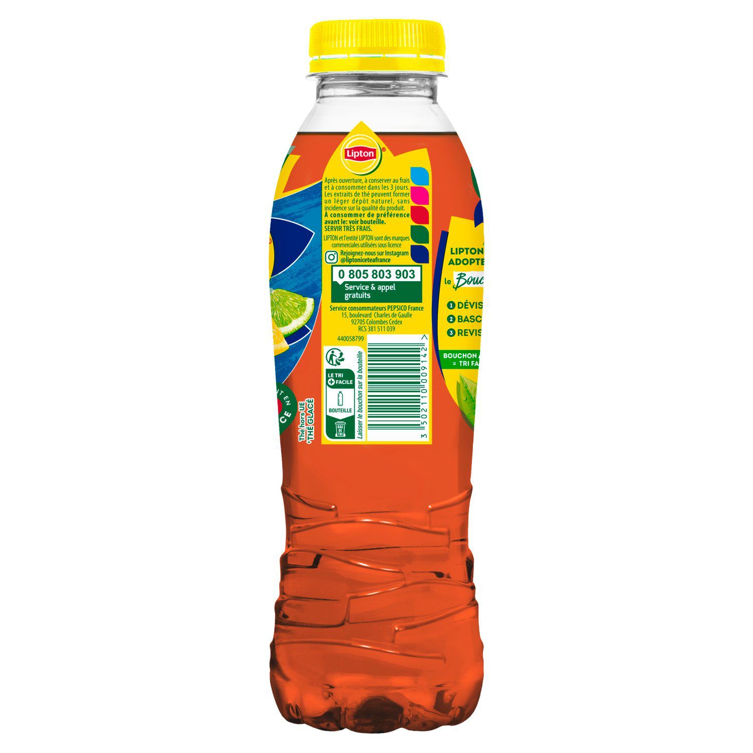 Boisson Thé Glacé Citron et Citron Vert LIPTON