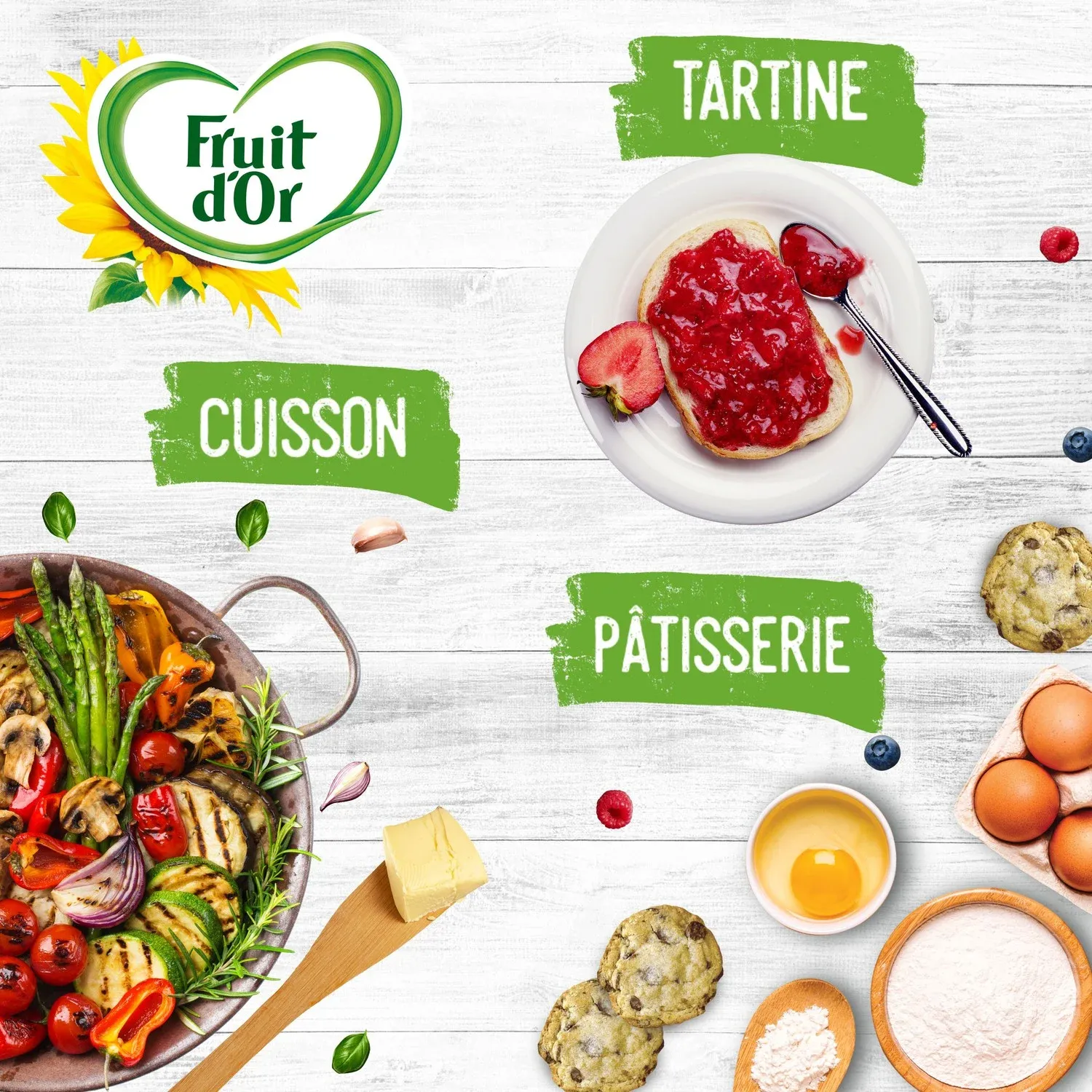 Margarine oméga 3 & 6 doux sans huile de palme FRUIT D'OR