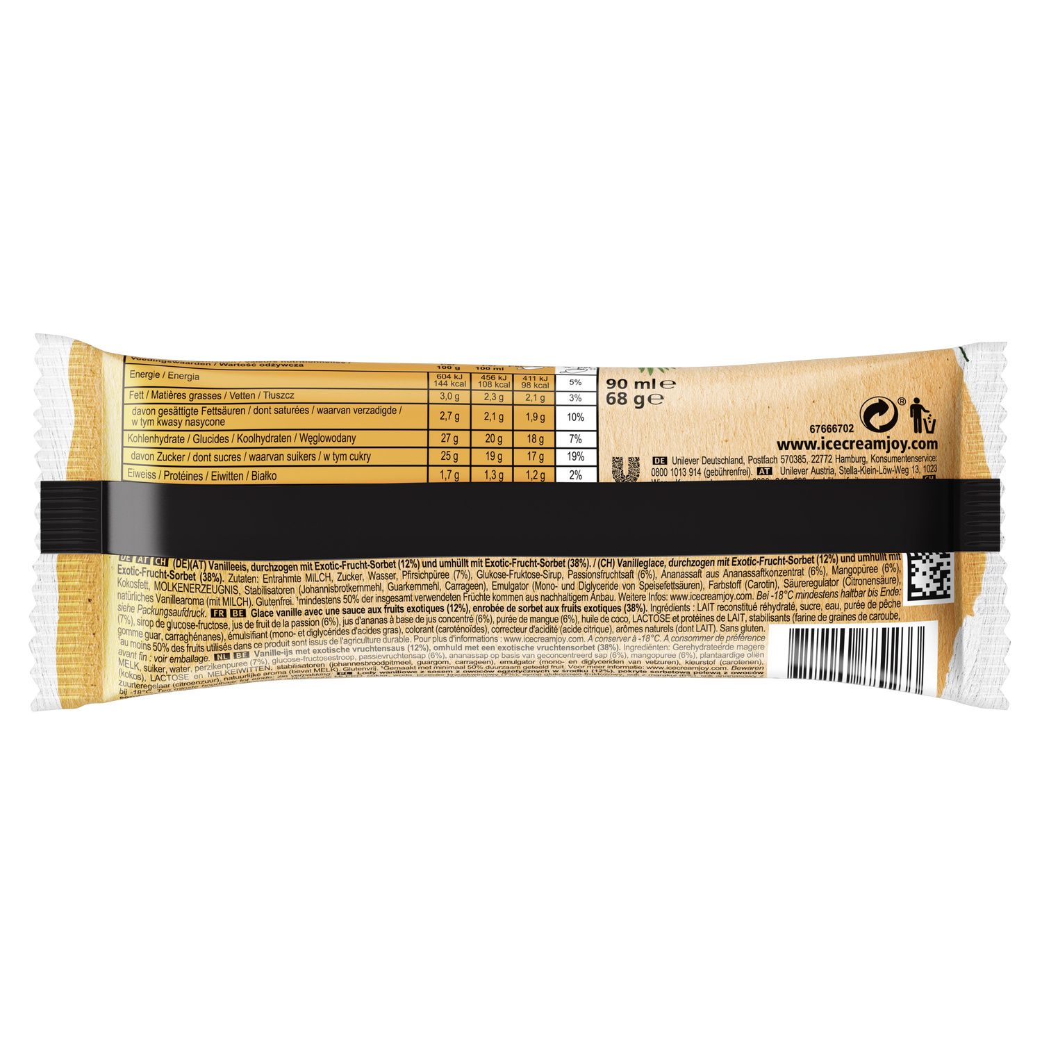 Glaces Bâtonnets Fruits Exotiques SOLERO