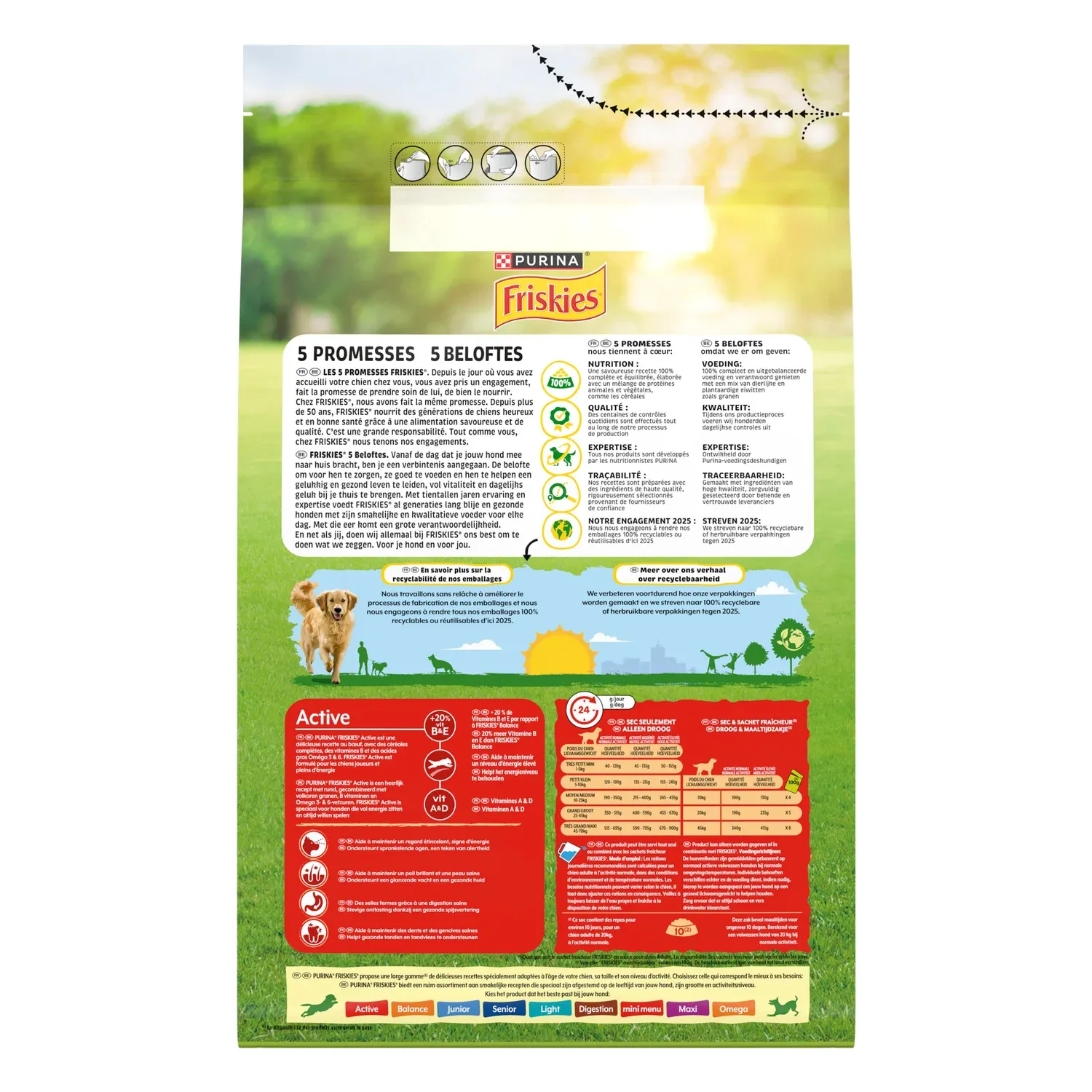 Croquettes Pour Chien Adulte Boeuf Active FRISKIES