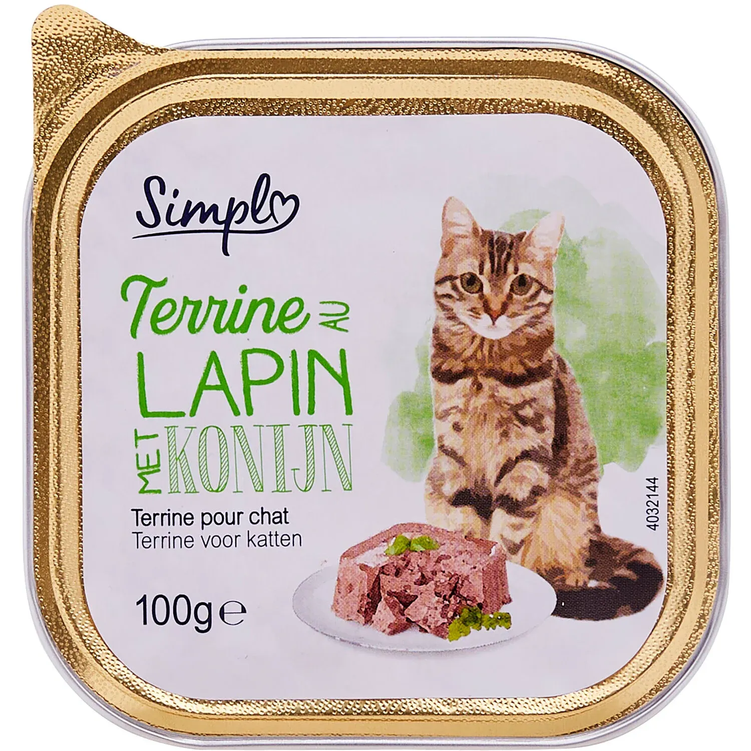 Pâtée Pour Chat Adulte En Terrine Lapin SIMPL