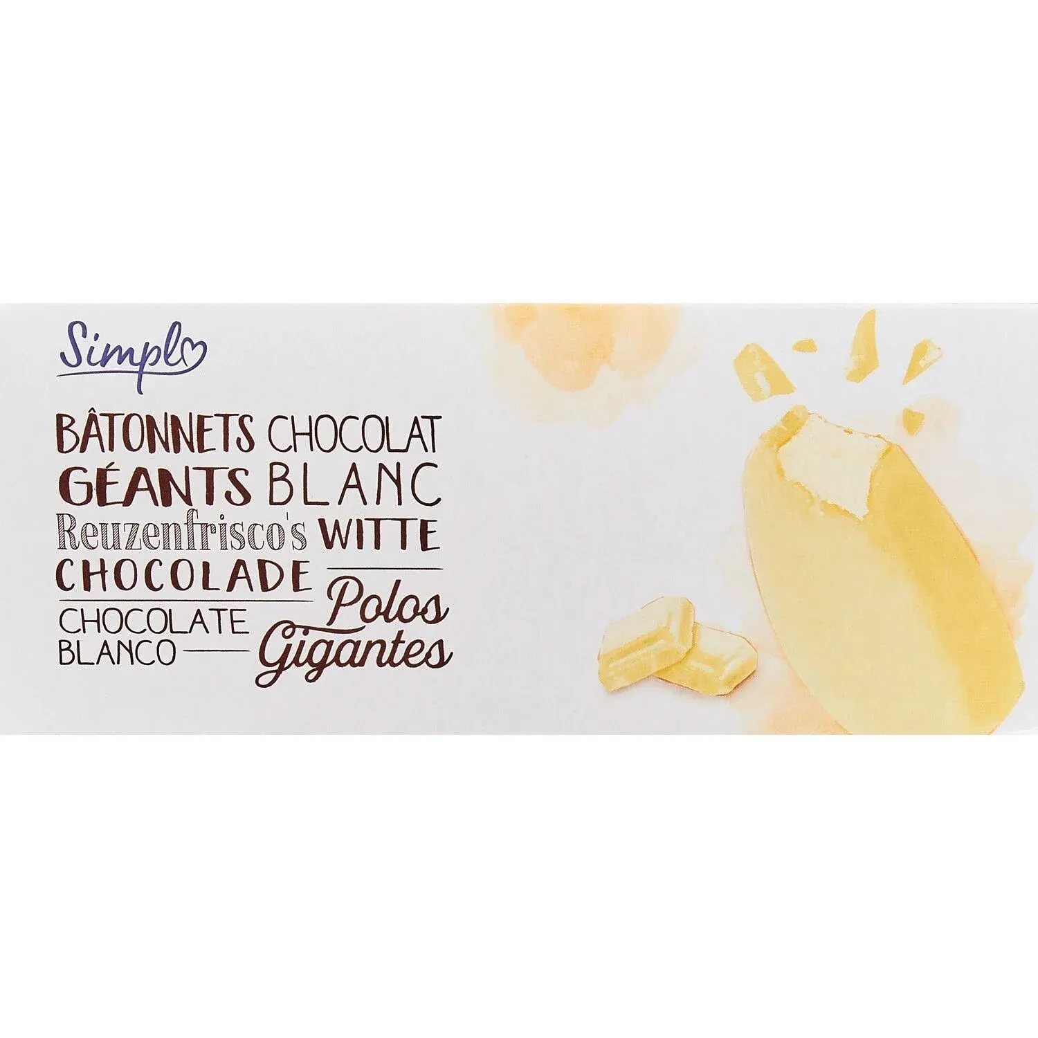 Glaces chocolat blanc SIMPL