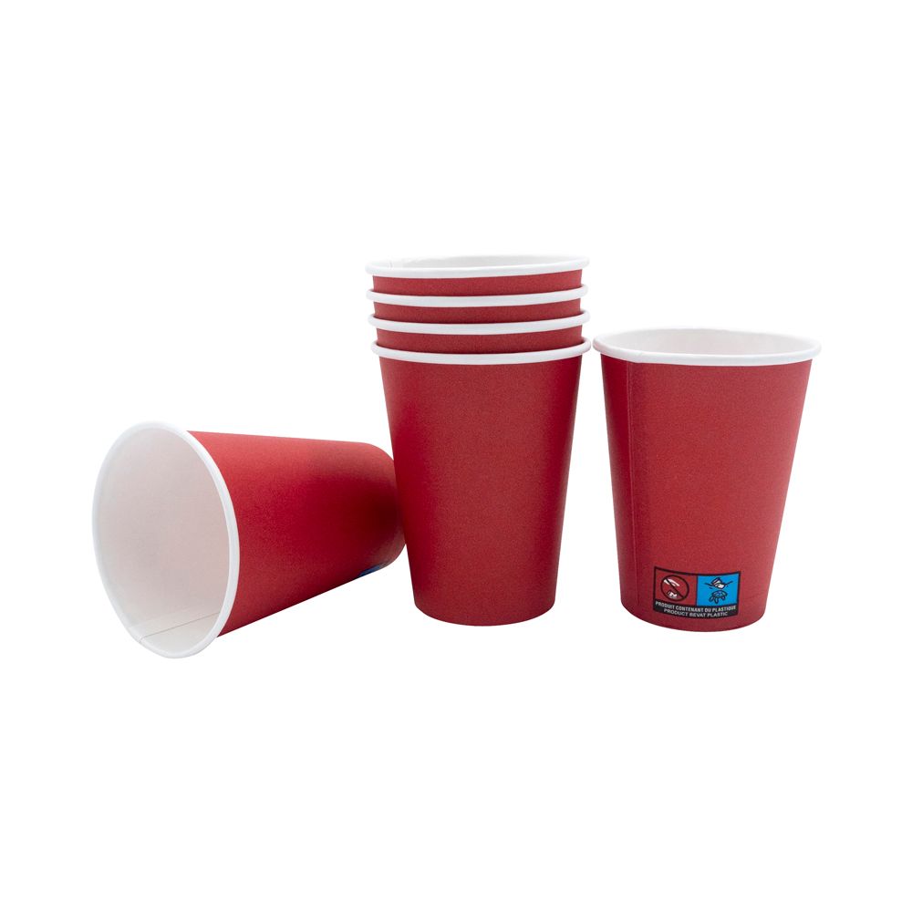 12 GOBELETS CARTON ROUGE21 CL