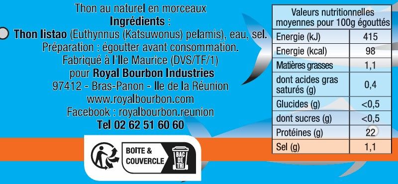 THON AU NATUREL 1/4 X 48