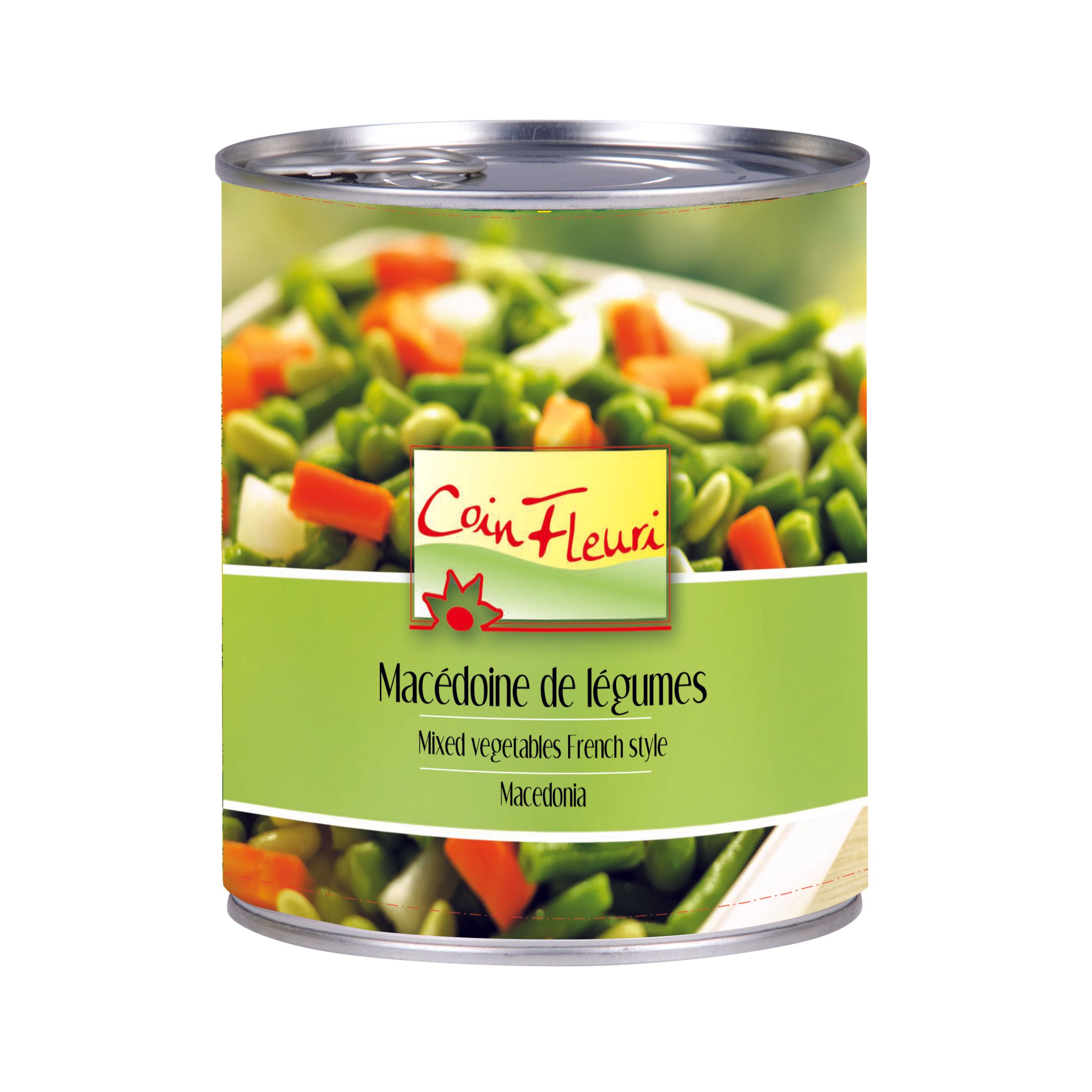 MACEDOINE LEGUMES COIN FLEURI