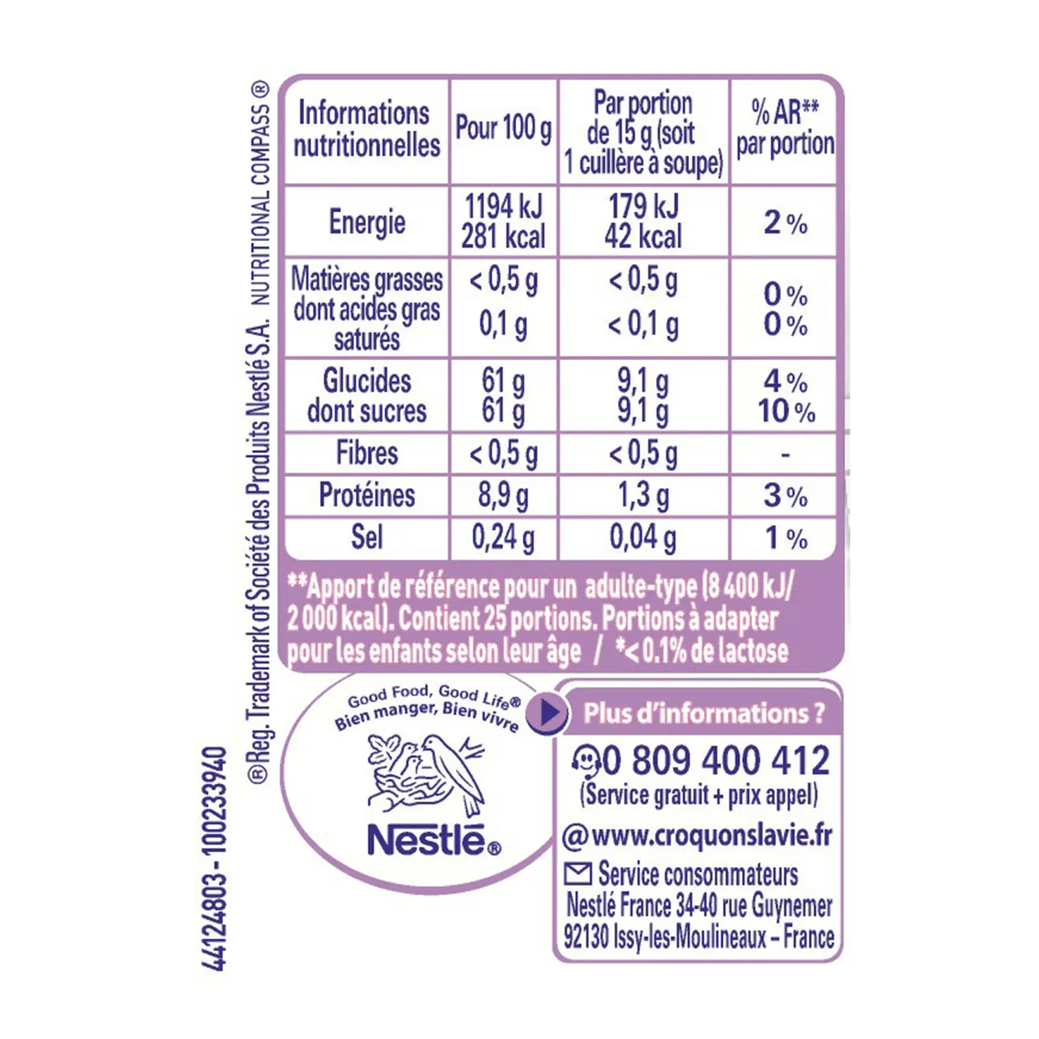 Lait concentré sucré sans lactose NESTLE