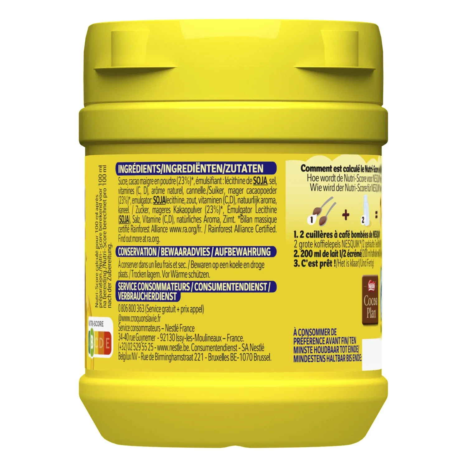 Chocolat en Poudre Nesquik NESTLE