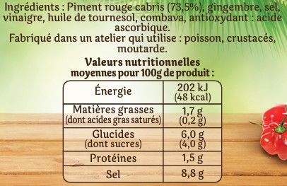 PIMENT ROUGE CABRI 200G