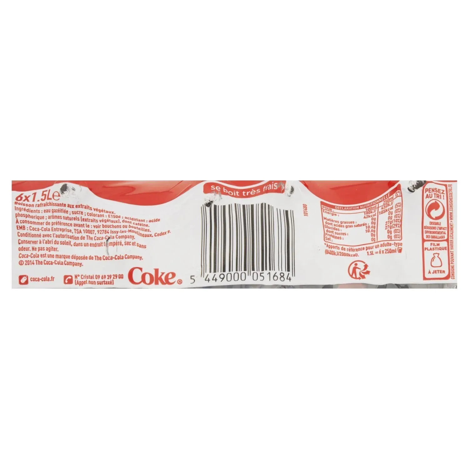 Soda au Cola Goût Original COCA-COLA