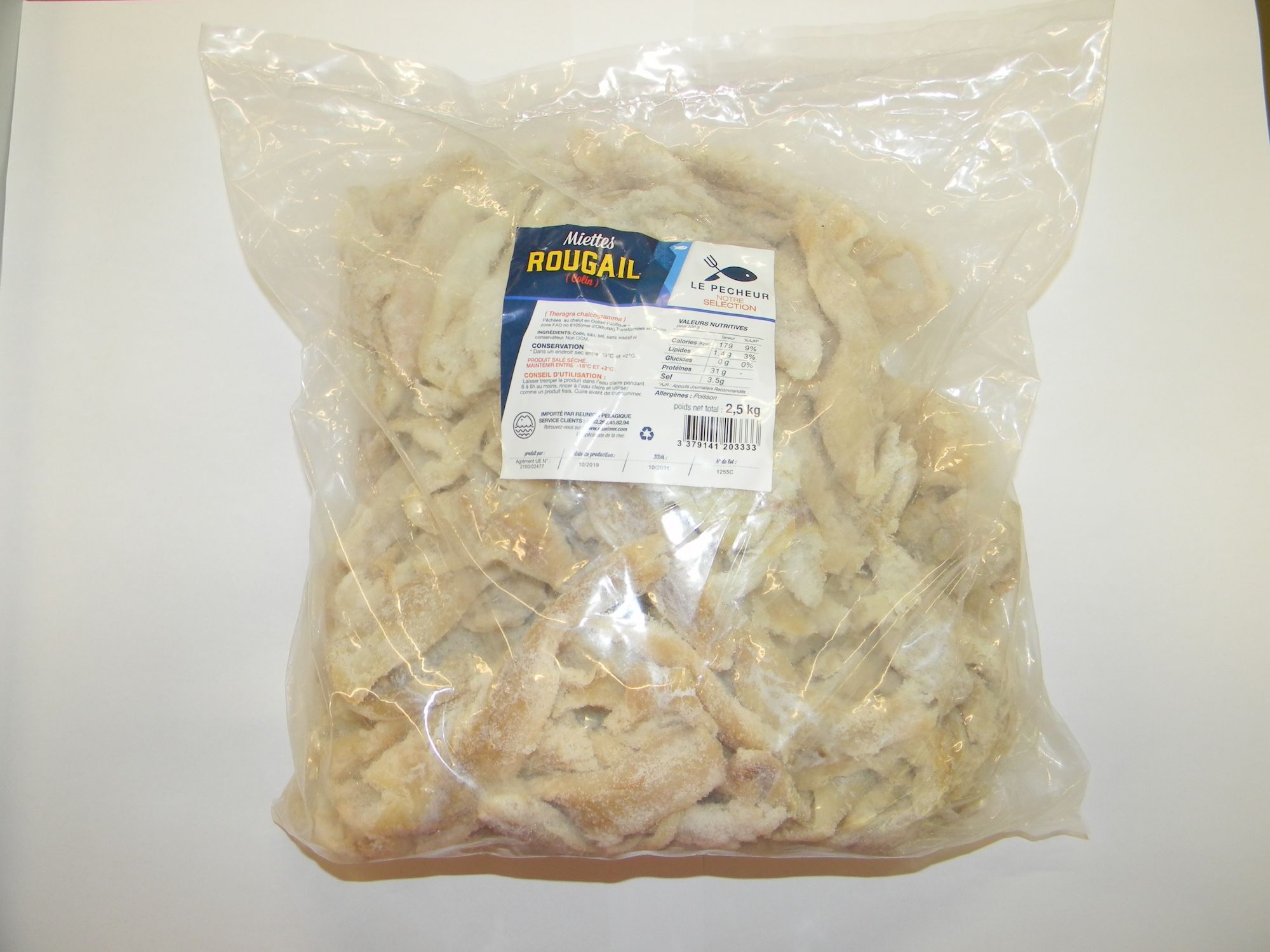 Miettes de colin rouge 2,5 kg