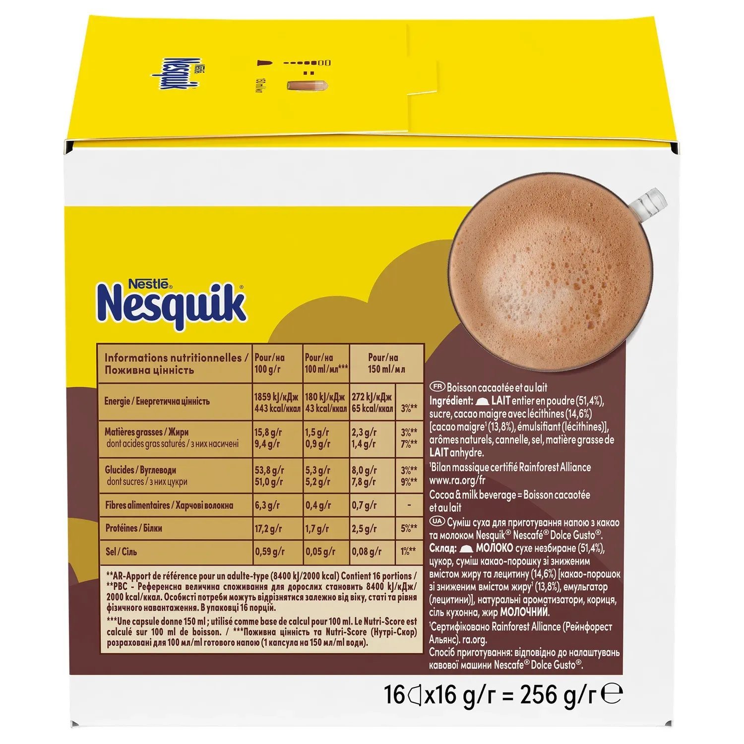 Café Capsules Compatibles Dolce Gusto Nesquik NESCAFE DOLCE GUSTO