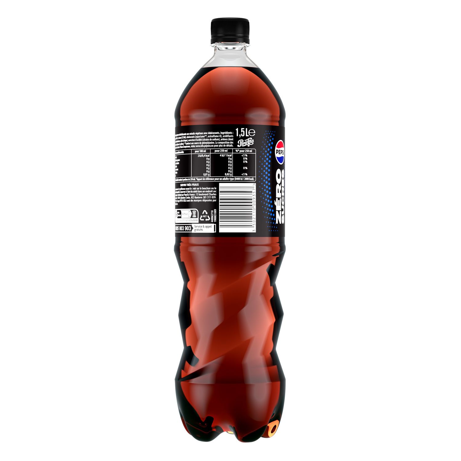 Soda Au Cola Zéro Sucres PEPSI