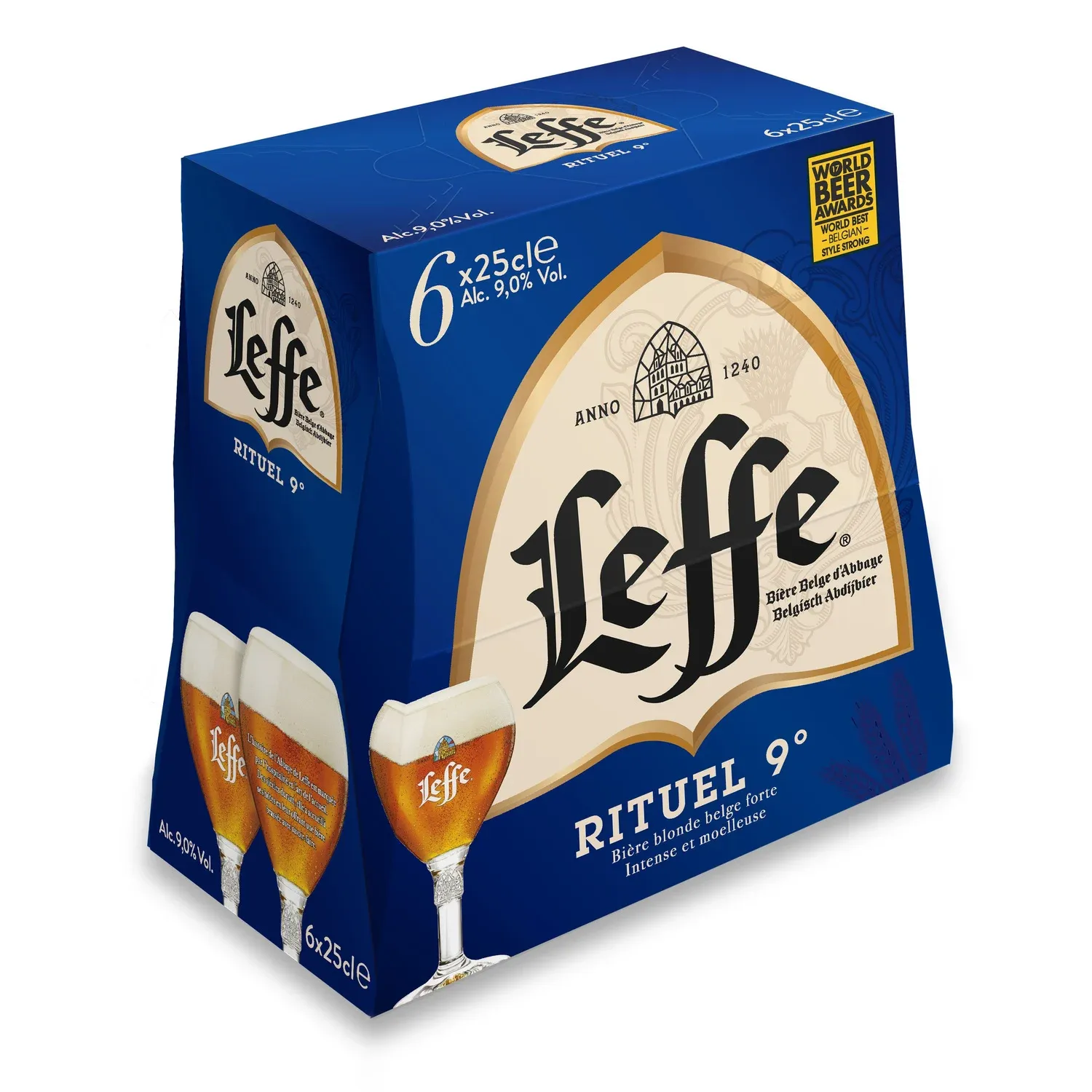 Bière Blonde Rituel d'Abbaye 9% LEFFE