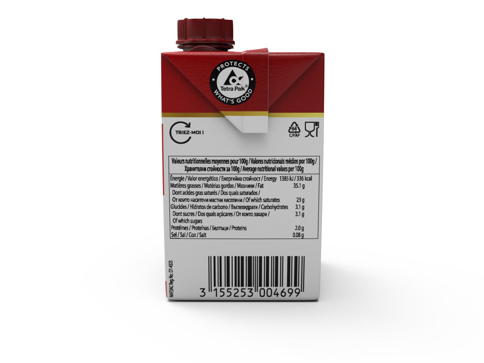 CREME UHT 20CL PDT 35%MG