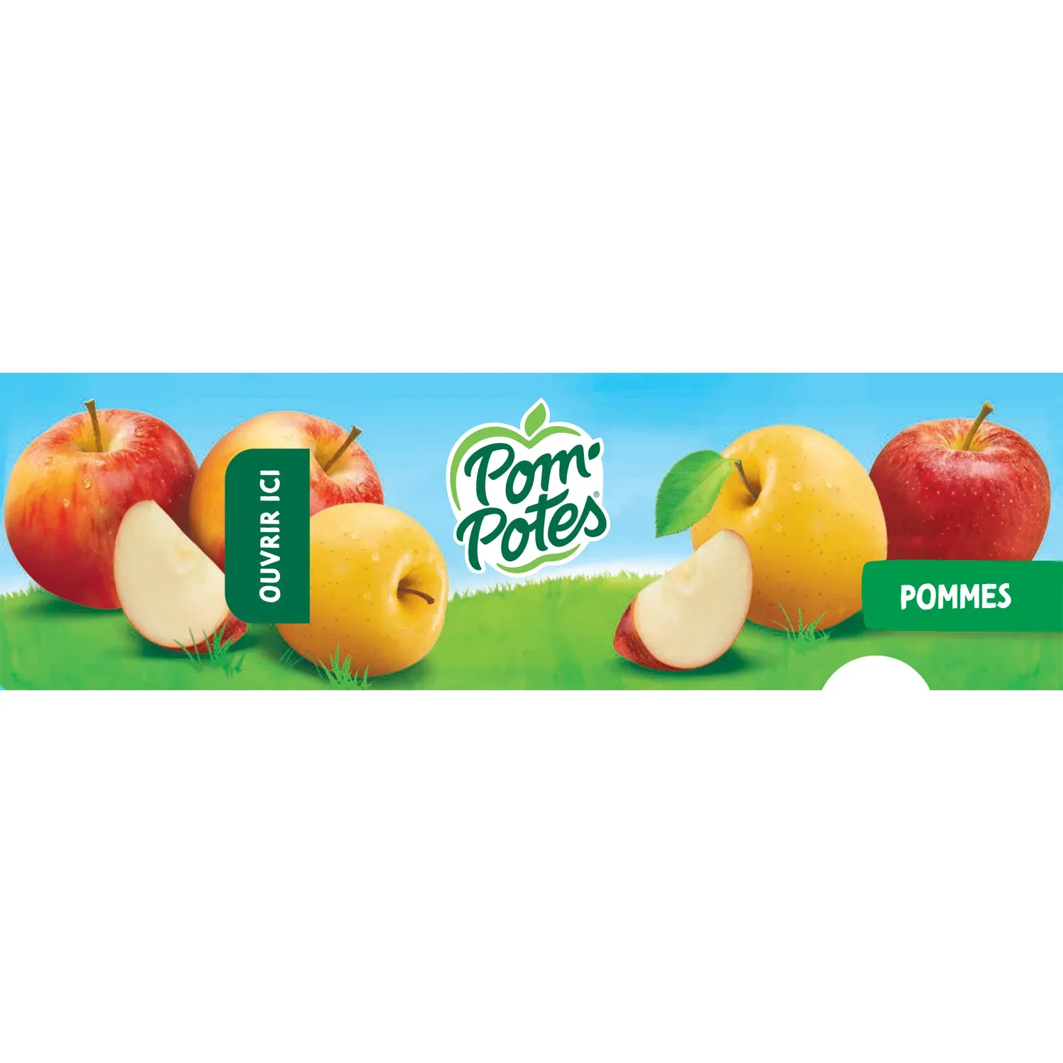Compotes pomme nature POM'POTES