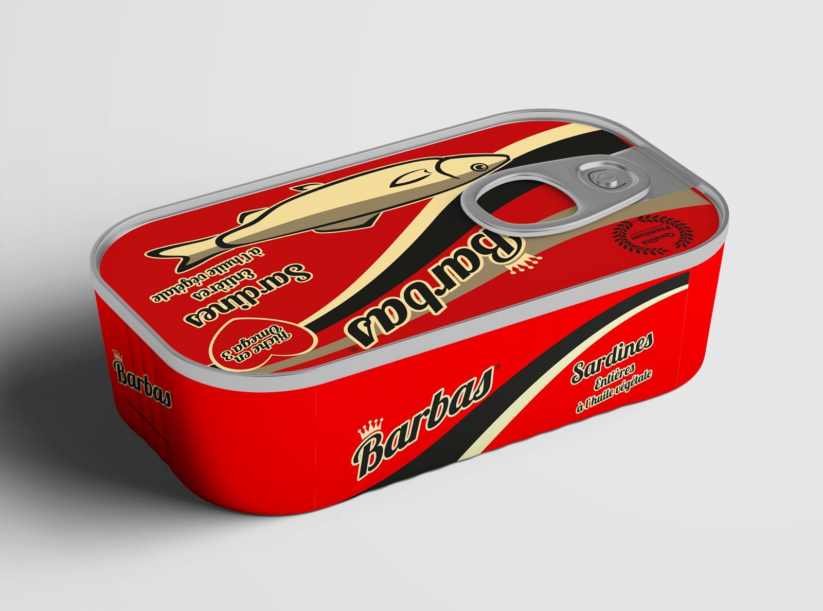 BARBAS Sardines à l'huile végétale