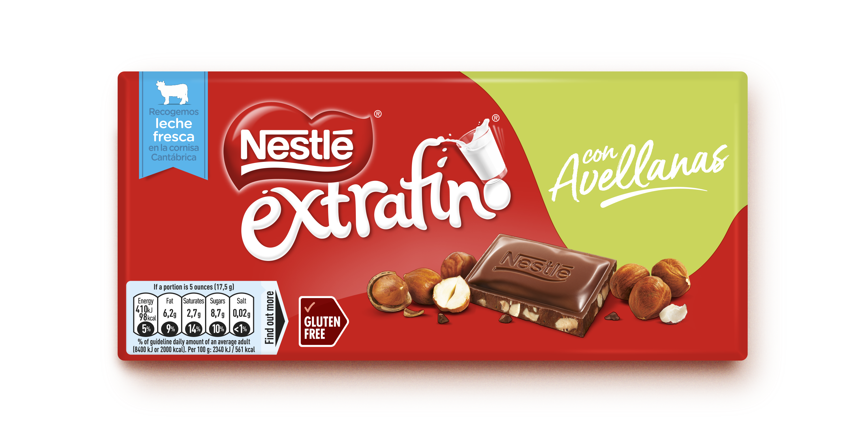 Tablette Extrafino Lait Noisettes