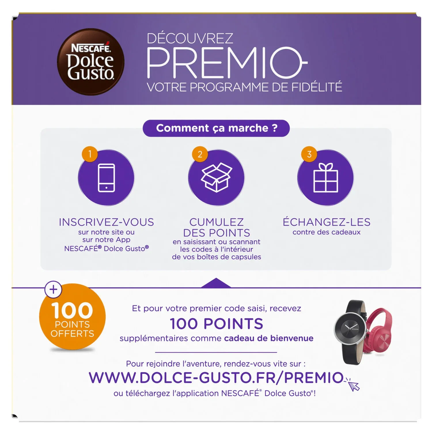 Café capsules Compatible Dolce Gusto Grande NESCAFE