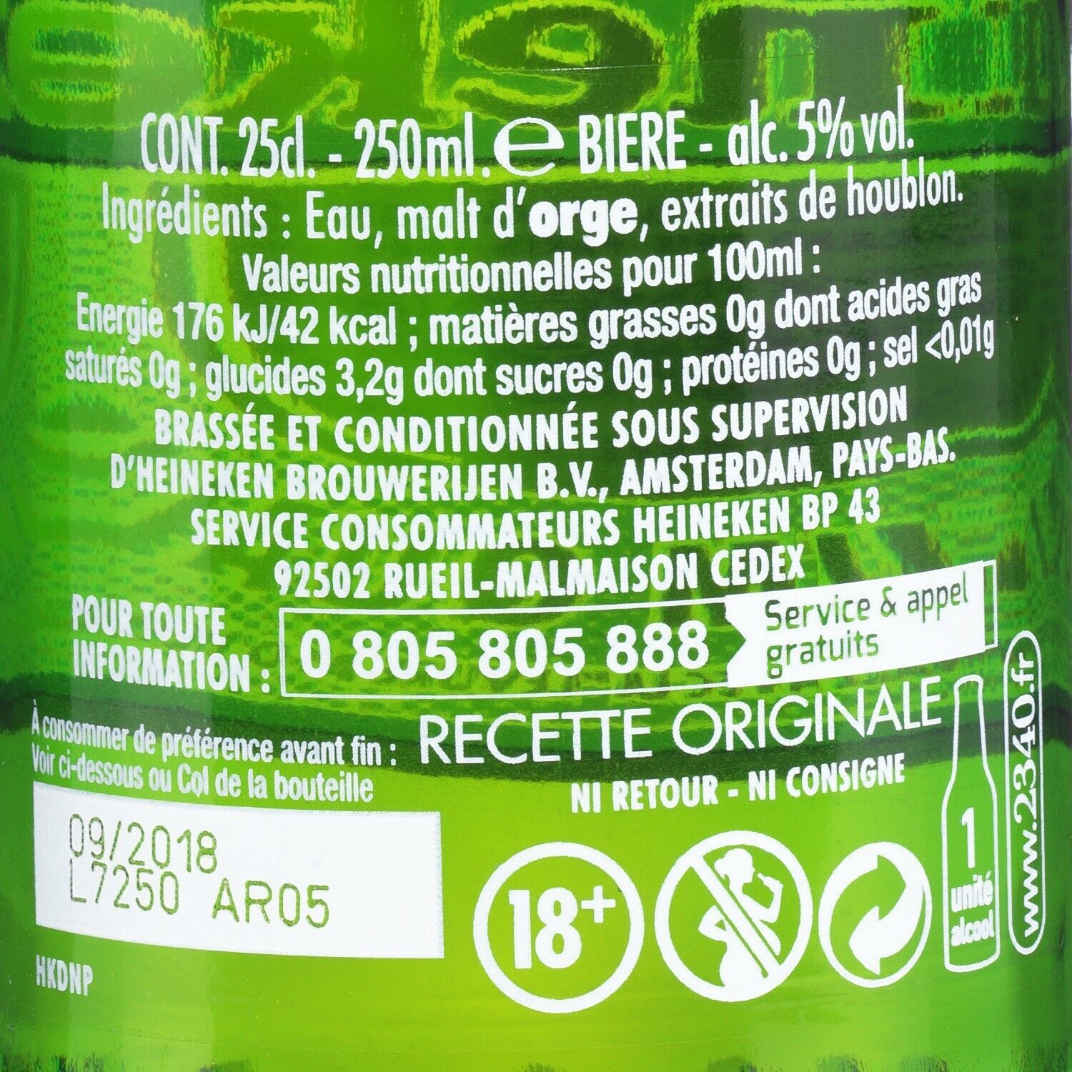 Bière Blonde 5% HEINEKEN