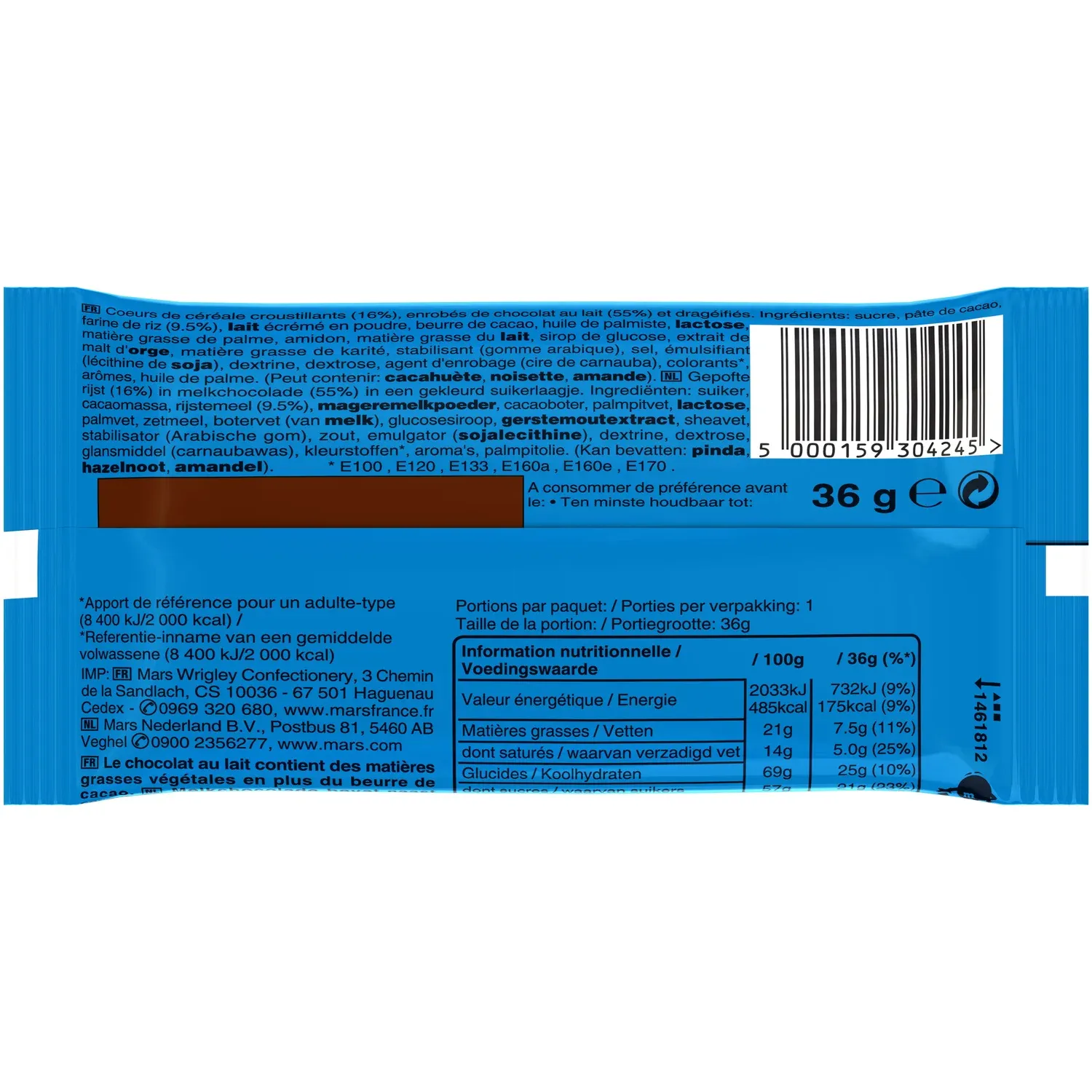 Bonbons Chocolat Crispy - Riz soufflé M&MS