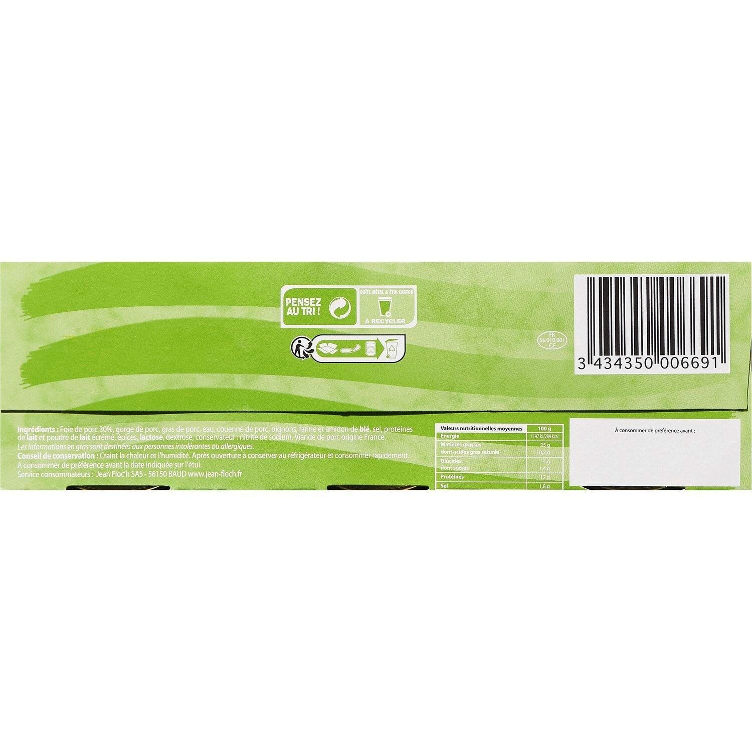 Pâté de campagne pur porc