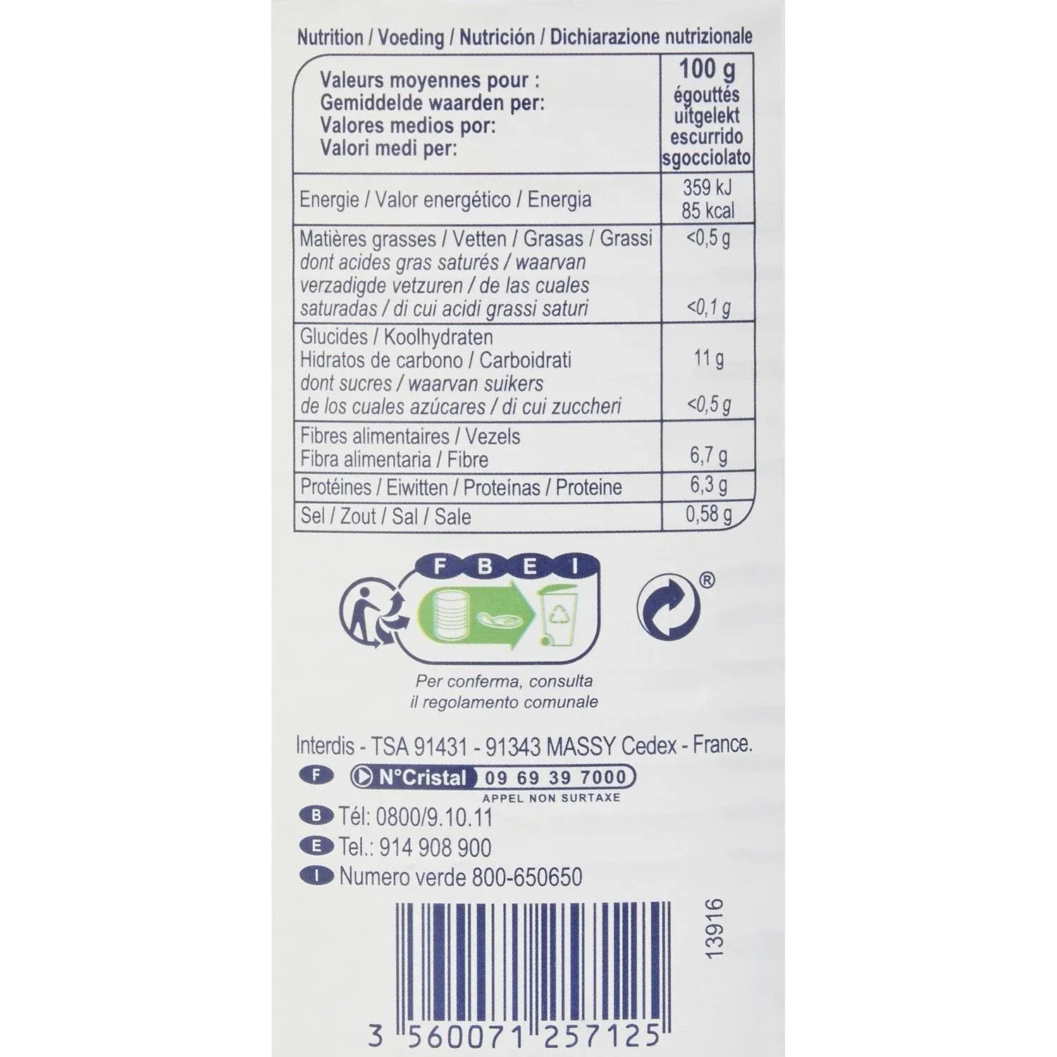 Haricots blancs blancs SIMPL